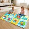 8-Piece Interlocking Baby Play Mat for Learning Animals and Numbers